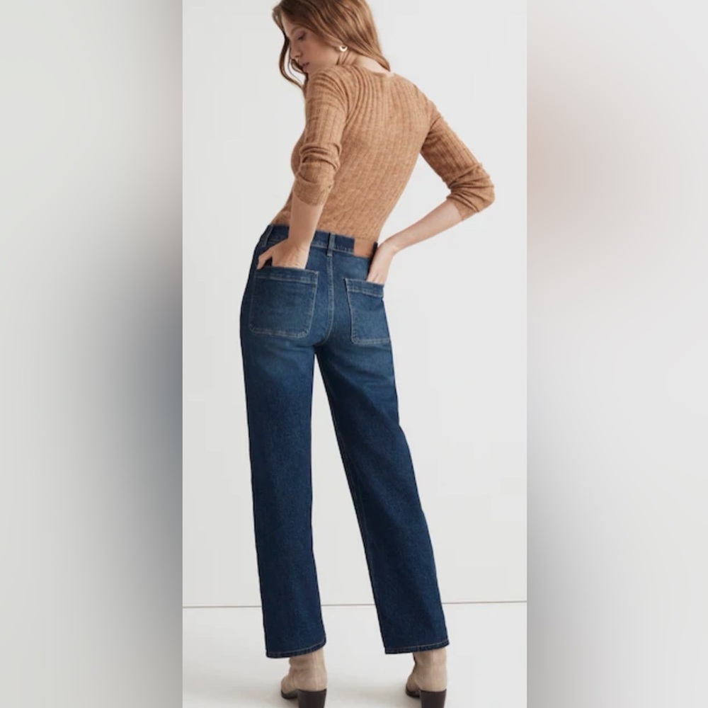 Madewell The Perfect Vintage Wide-Leg Jeans 29 Clemens Wash High Rise Button Fly - Picture 3 of 11